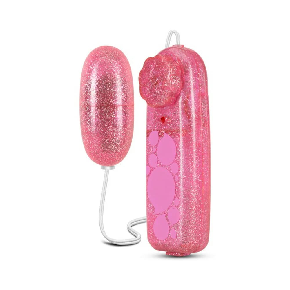 B Yours Glitter Power Bullet Remote-Controlled Egg Vibrator Pink thumbnail