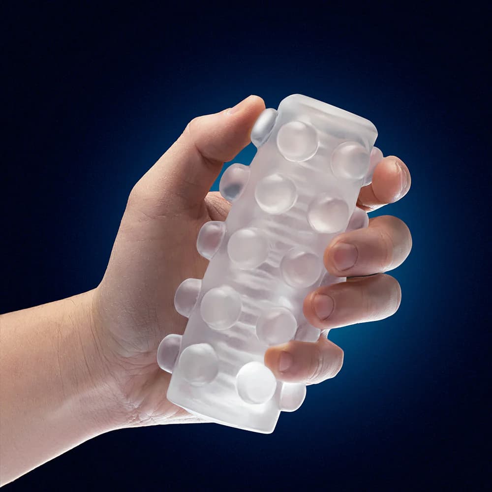 M for Men Soft + Wet Reversible Orb Glow in the Dark Self-Lubricating Stroker Frosted thumbnail