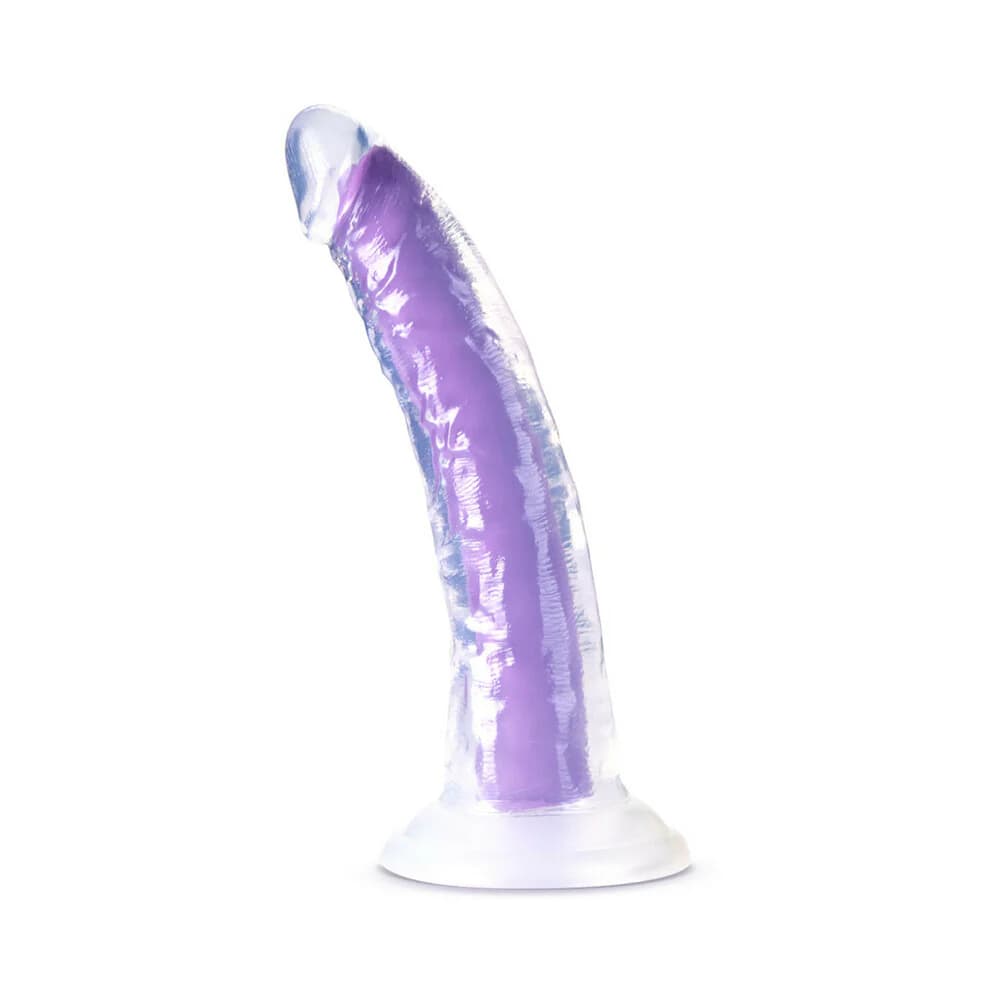 Neo Elite Glow in the Dark Light 7 in. Silicone Dual-Density Dildo Neon Purple thumbnail