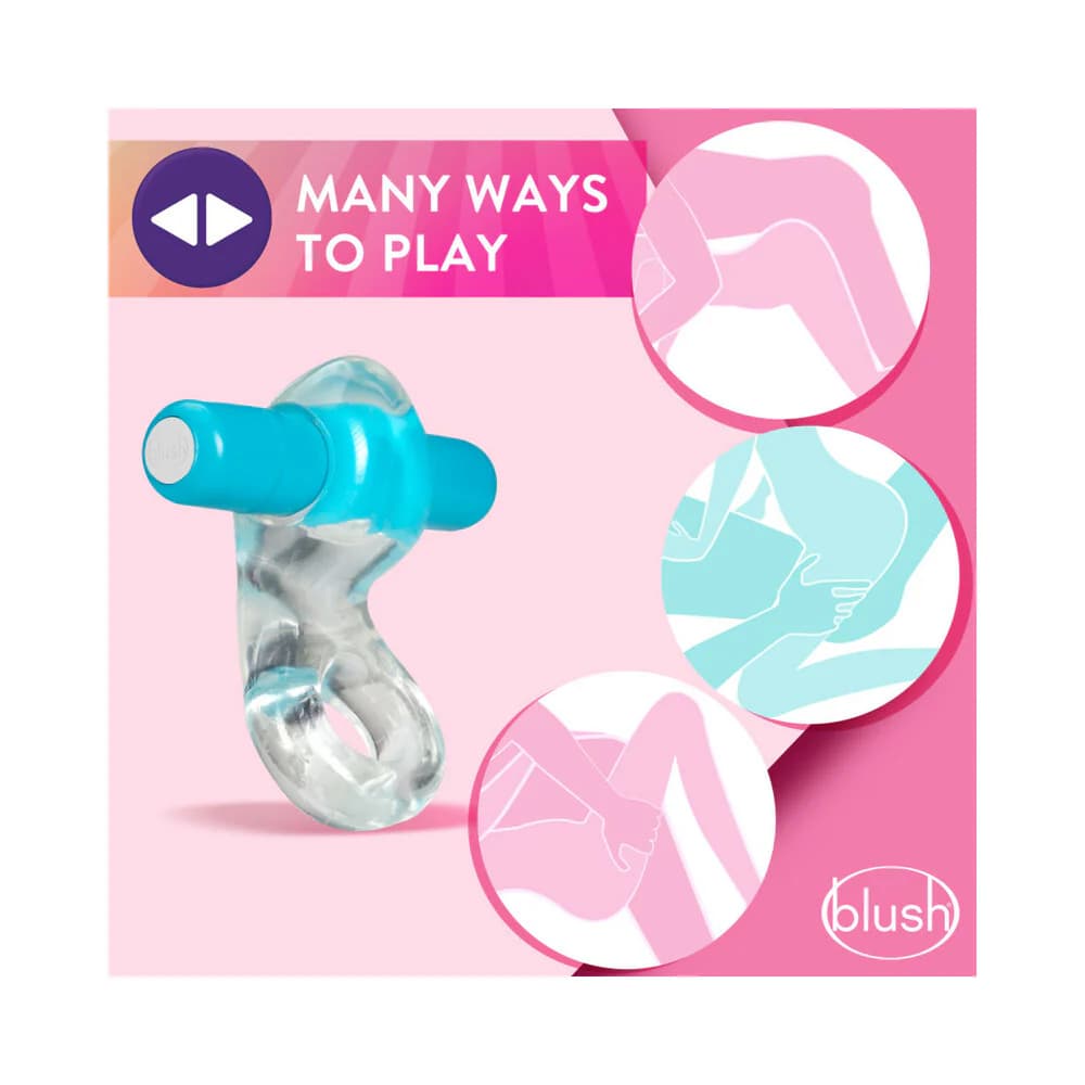 Play with Me Delight Vibrating C-Ring Blue thumbnail
