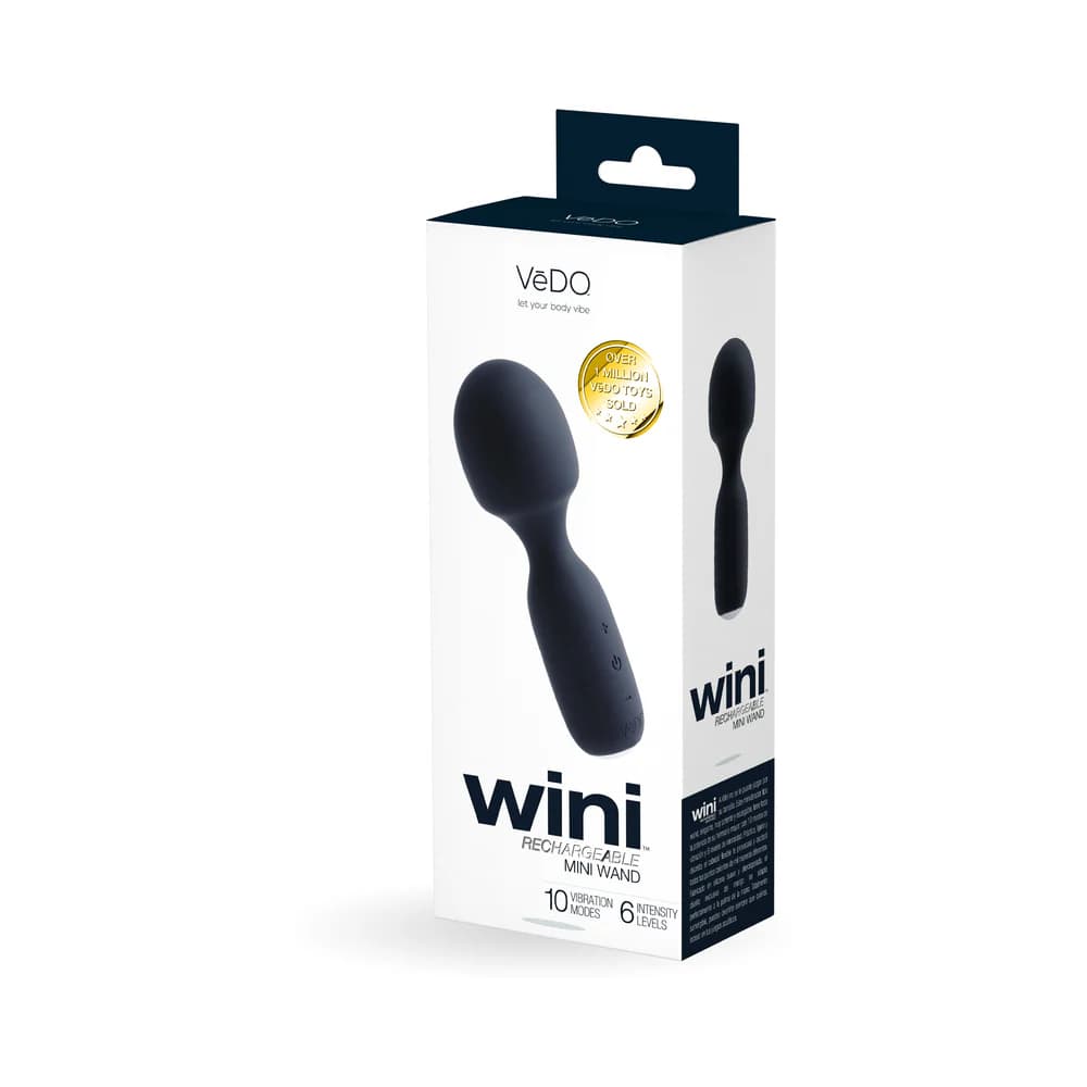 Vedo Wini Rechargeable Mini Wand Just Black thumbnail 5