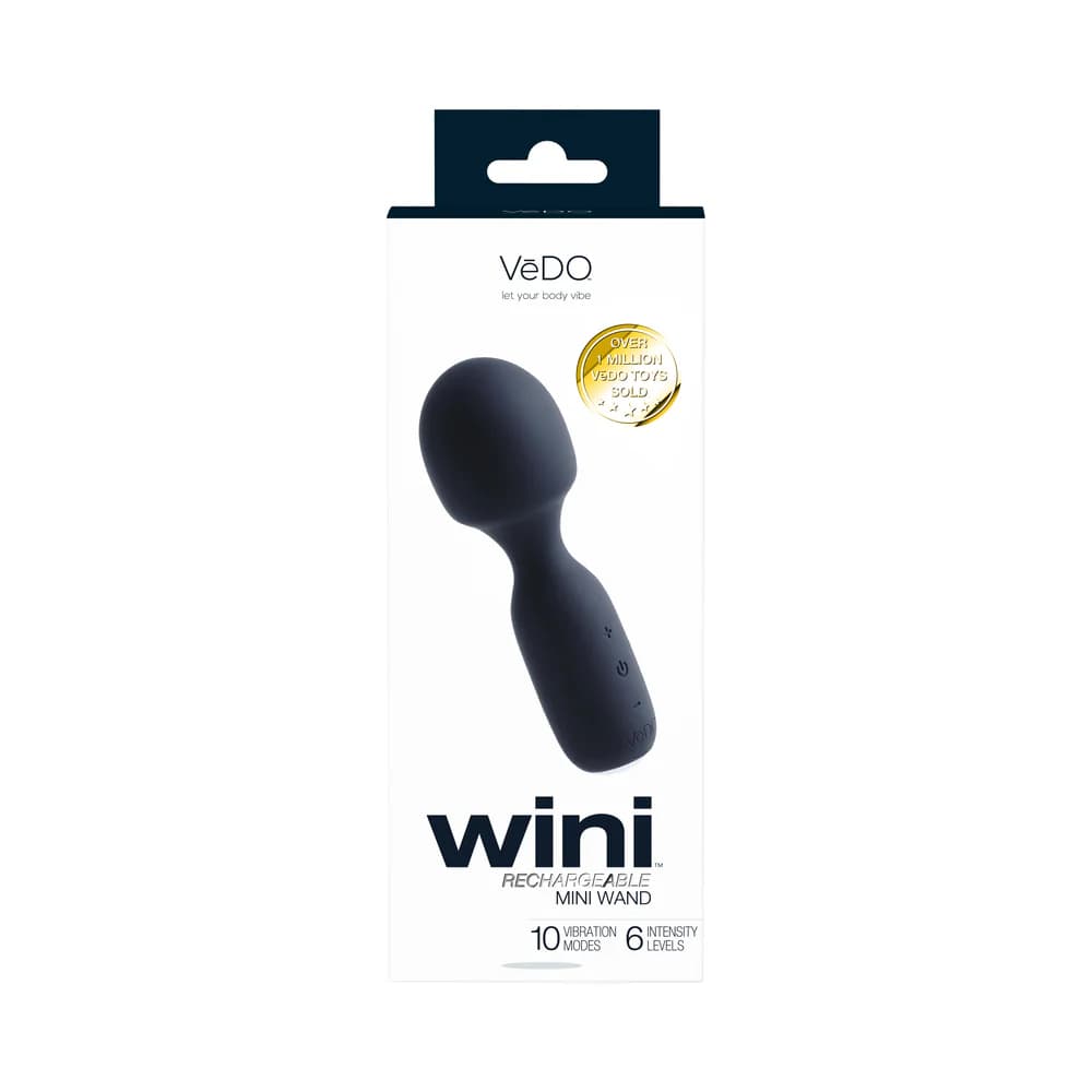 Vedo Wini Rechargeable Mini Wand Just Black thumbnail 6