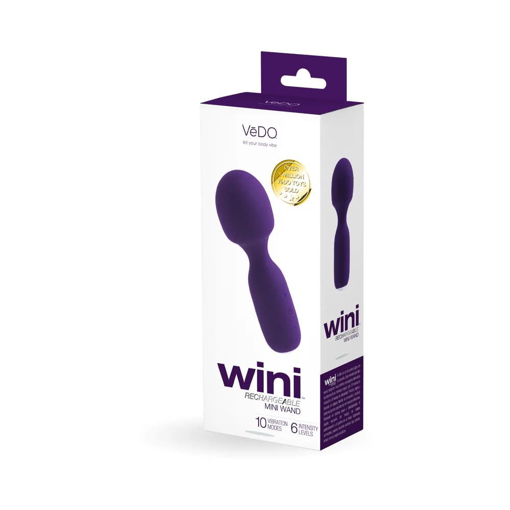 Vedo Wini Rechargeable Mini Wand Deep Purple thumbnail 5