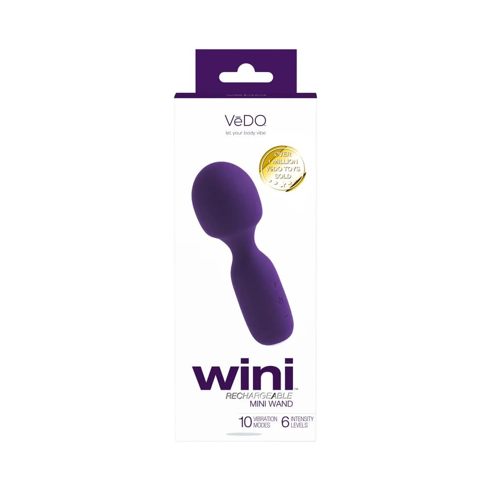 Vedo Wini Rechargeable Mini Wand Deep Purple thumbnail 6