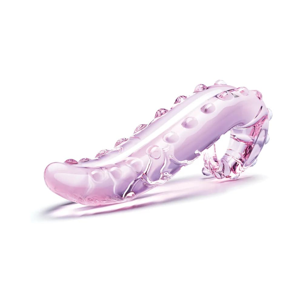 Glas 6 in. Lick-It Glass Dildo Pink thumbnail 3