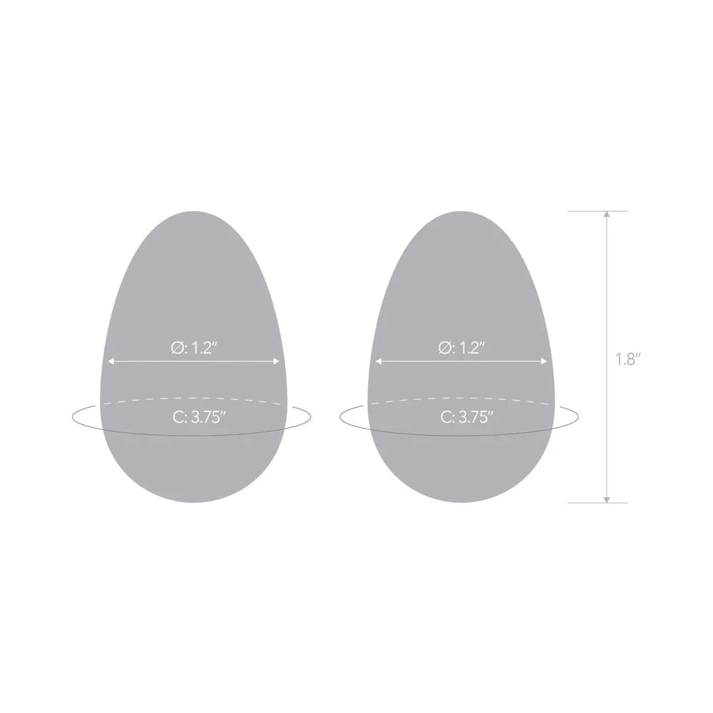 Glas 2-Piece Glass Yoni Egg Set thumbnail 7