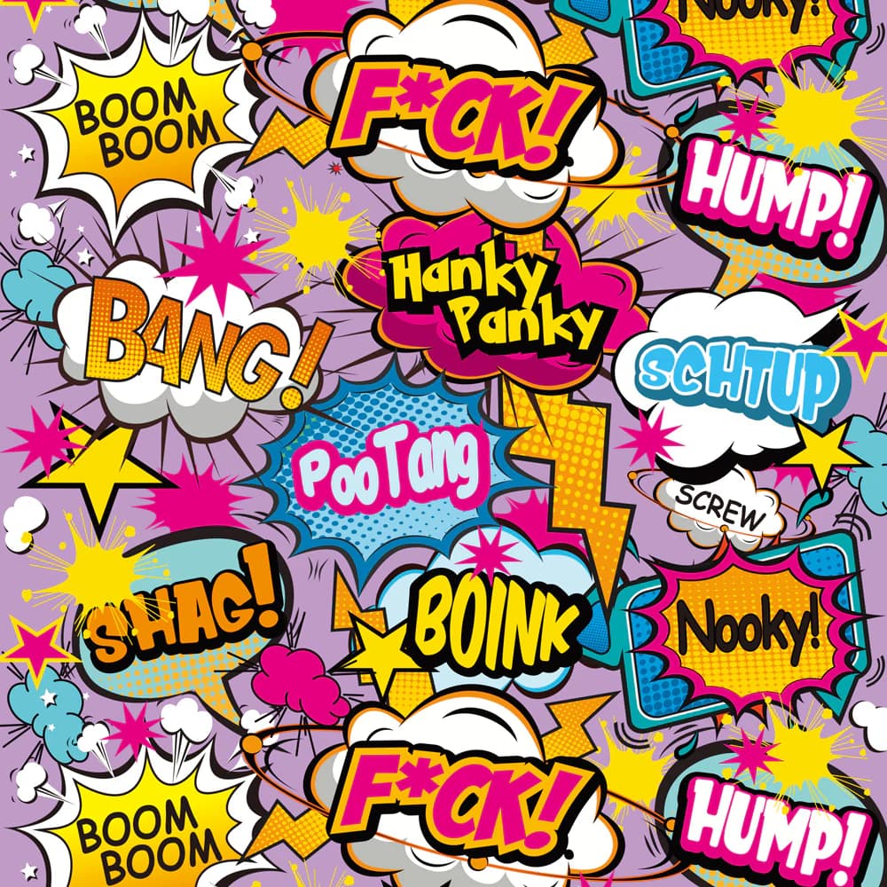 Prints Charming Pop Tease 7" Classic Vibe - F*ck - Purple thumbnail