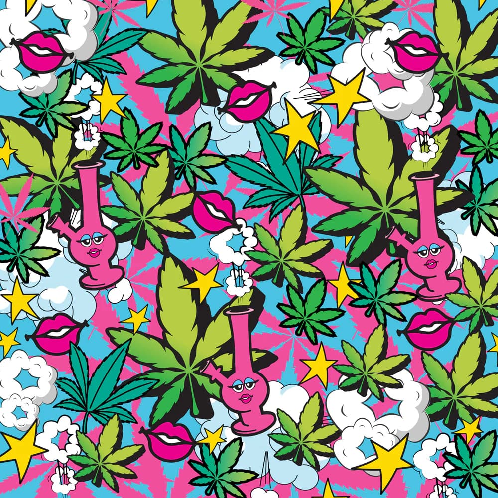 Prints Charming Buzzed Rechargeable 3.5" Bullet - Stoner Chick - Blue thumbnail 5