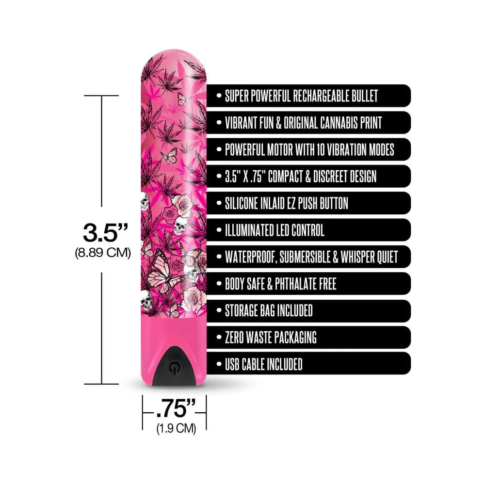 Prints Charming Buzzed Rechargeable Bullet - Blazing Beauty - Pink thumbnail