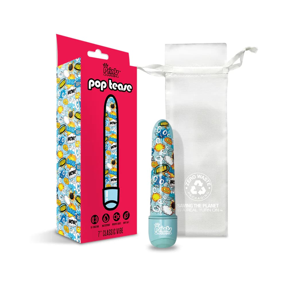 Prints Charming Pop Tease 5" Mini Vibe - Bang - Blue