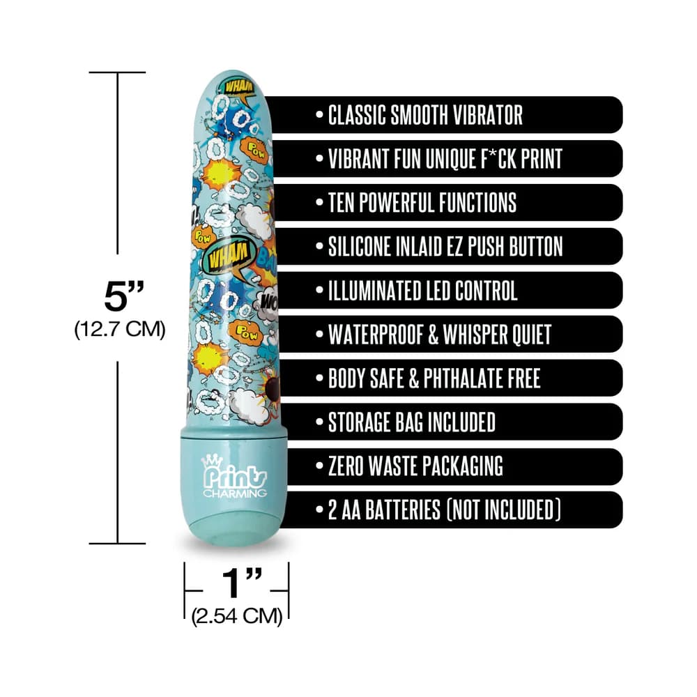 Prints Charming Pop Tease 5" Mini Vibe - Bang - Blue thumbnail