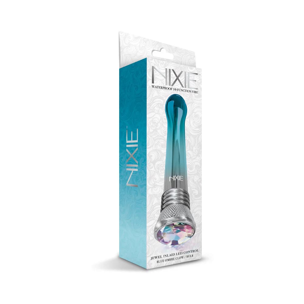 Nixie Waterproof 10-Function Bulb Vibe - Blue Ombre Glow thumbnail 5