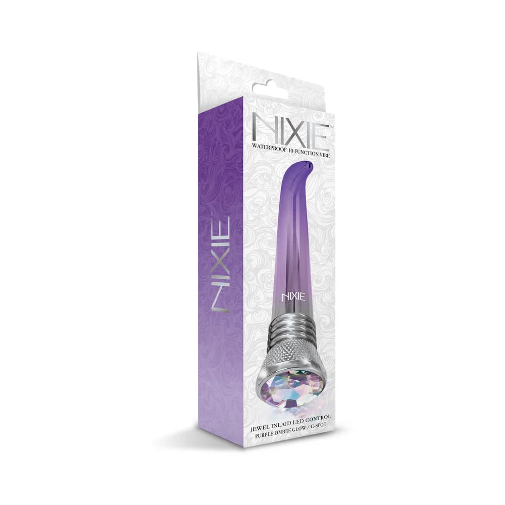 Nixie Waterproof 10-Function G-Spot Vibe - Purple Ombre Glow thumbnail 5