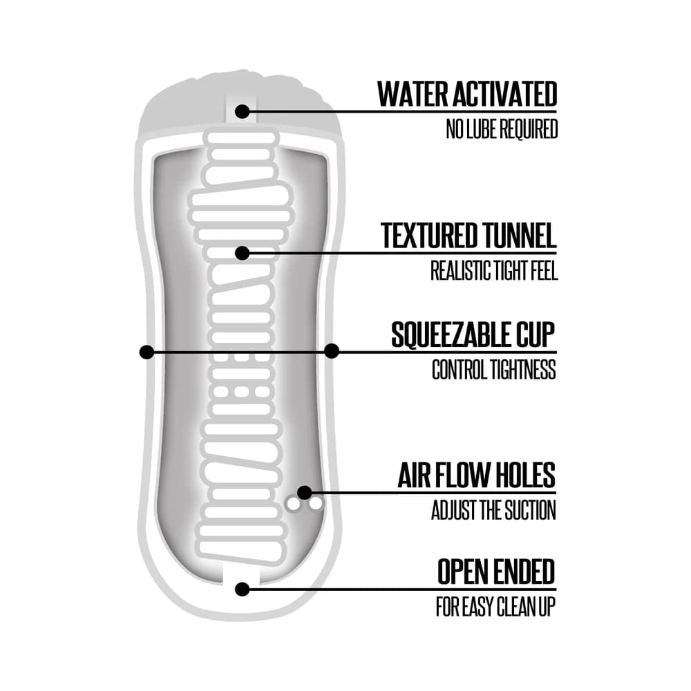 Happy Ending Self-Lubricating Shower Stroker - Pussy thumbnail
