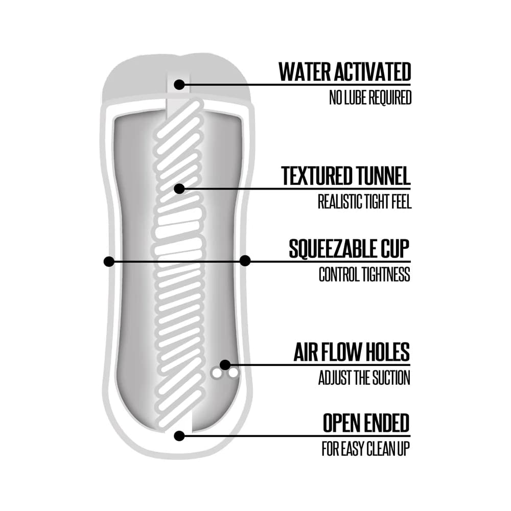 Happy Ending Self-Lubricating Shower Stroker - Ass thumbnail