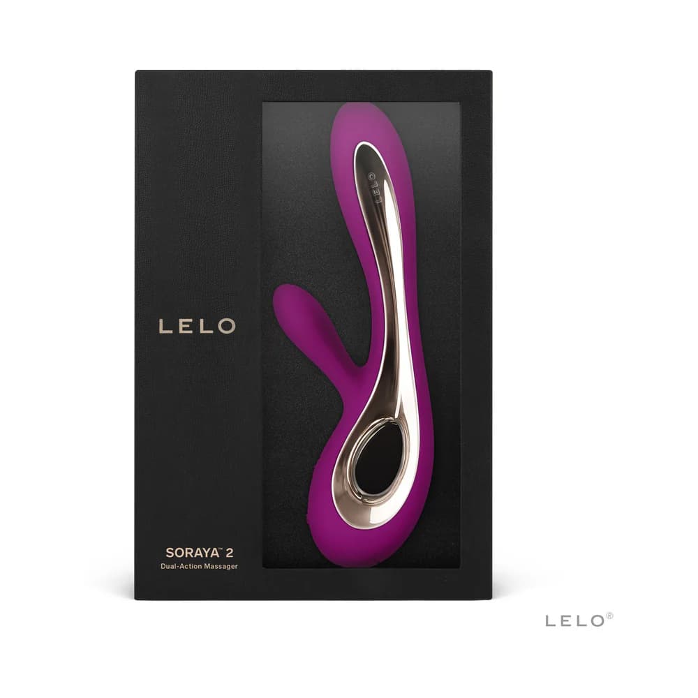 LELO SORAYA 2 Rechargeable Rabbit Vibrator Deep Rose thumbnail