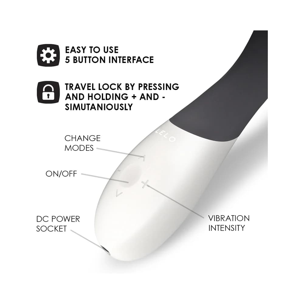LELO MONA WAVE Rechargeable G-Spot Vibrator Black thumbnail 6