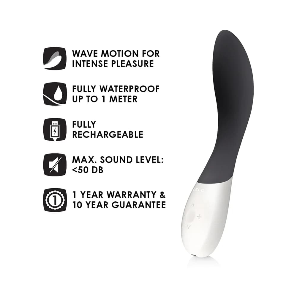 LELO MONA WAVE Rechargeable G-Spot Vibrator Black thumbnail 8