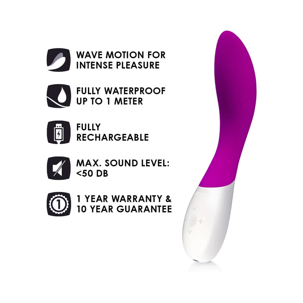 LELO MONA WAVE Rechargeable G-Spot Vibrator Deep Rose thumbnail 8