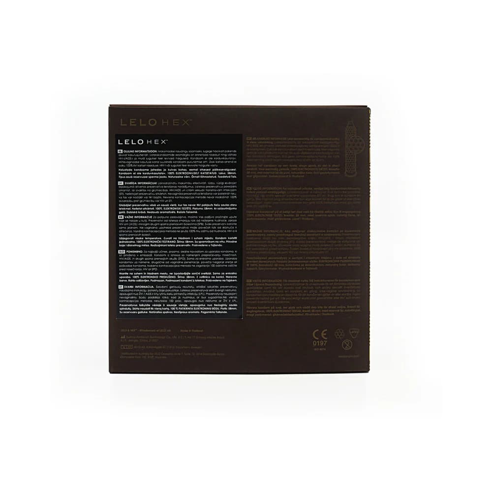 LELO HEX Respect XL Lubricated Latex Condoms 36-Pack thumbnail