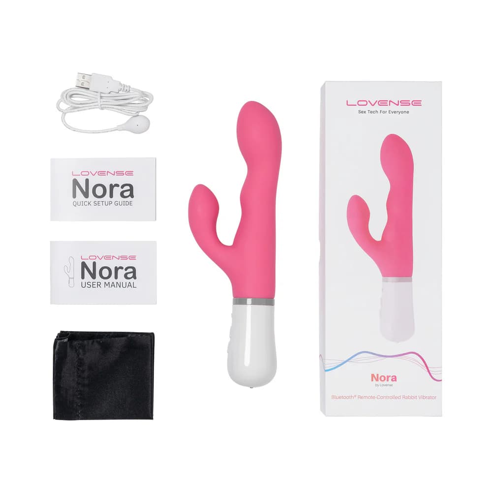 Lovense Nora Bluetooth Remote-Controlled Long-Distance Rabbit Vibrator thumbnail