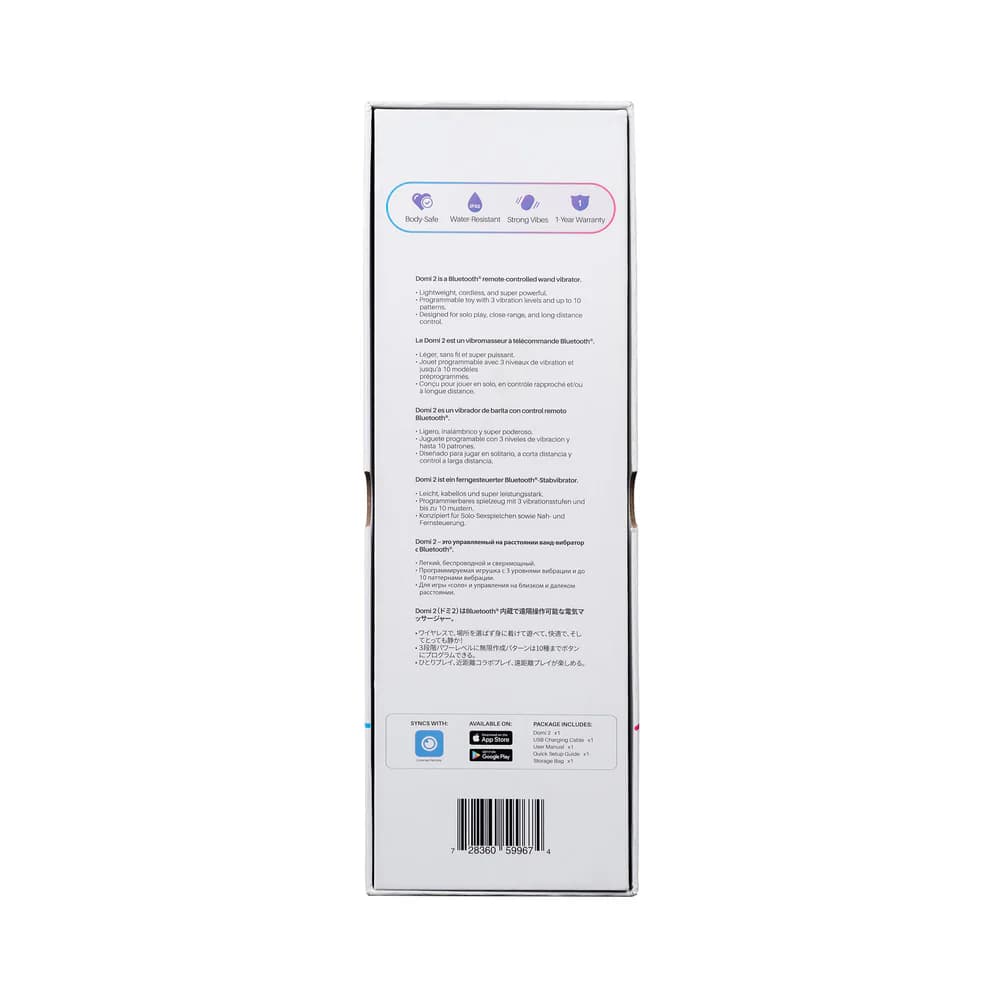Lovense Domi 2 Bluetooth Programmable Wand Vibrator thumbnail 8