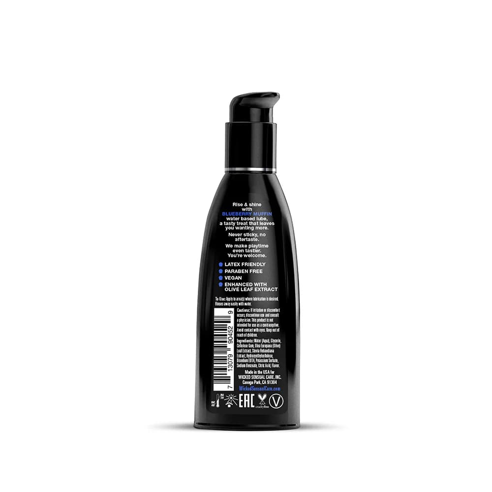 Wicked Aqua Blueberry Muffin Water-Based Lubricant 2 oz. thumbnail