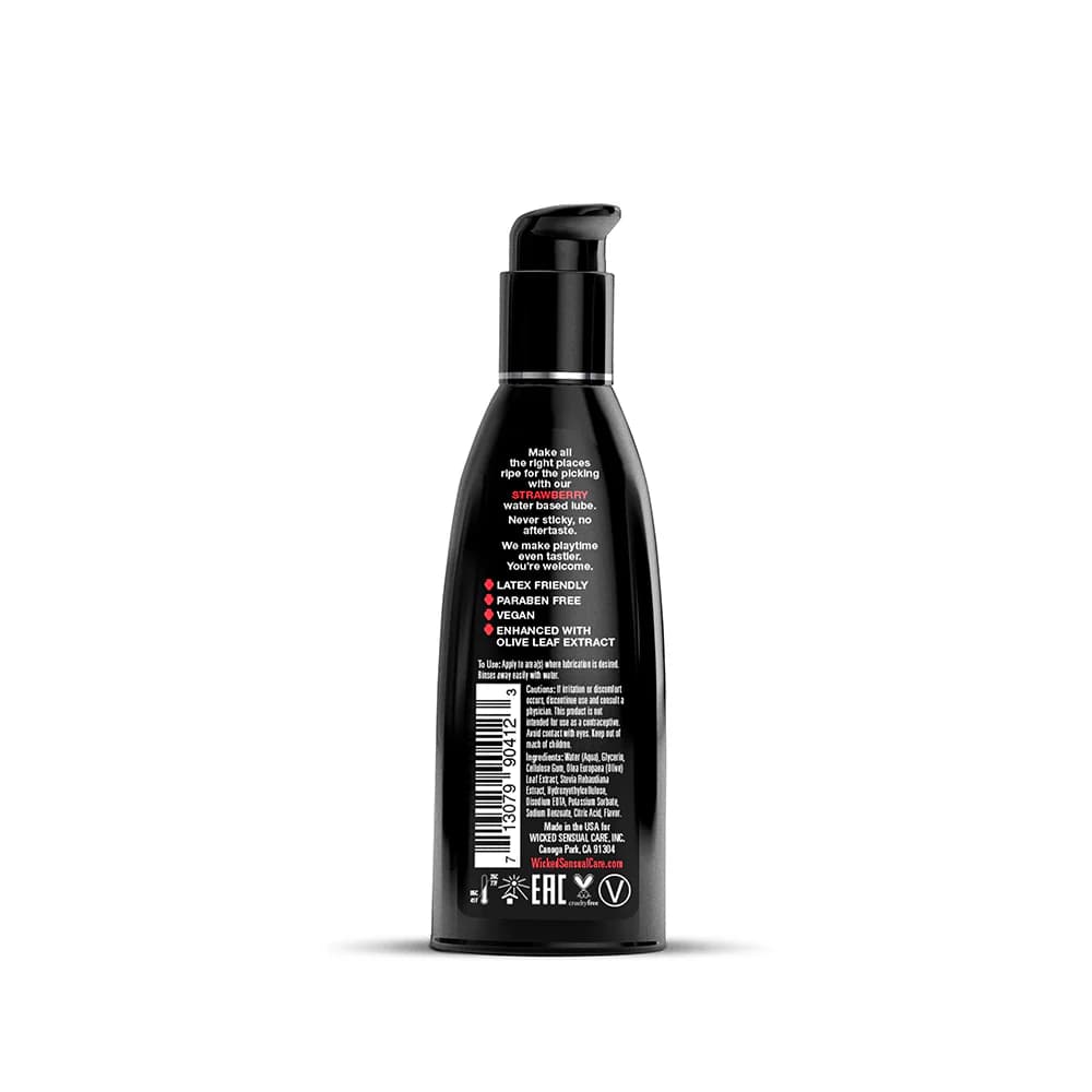 Wicked Aqua Strawberry Water-Based Lubricant 2 oz. thumbnail