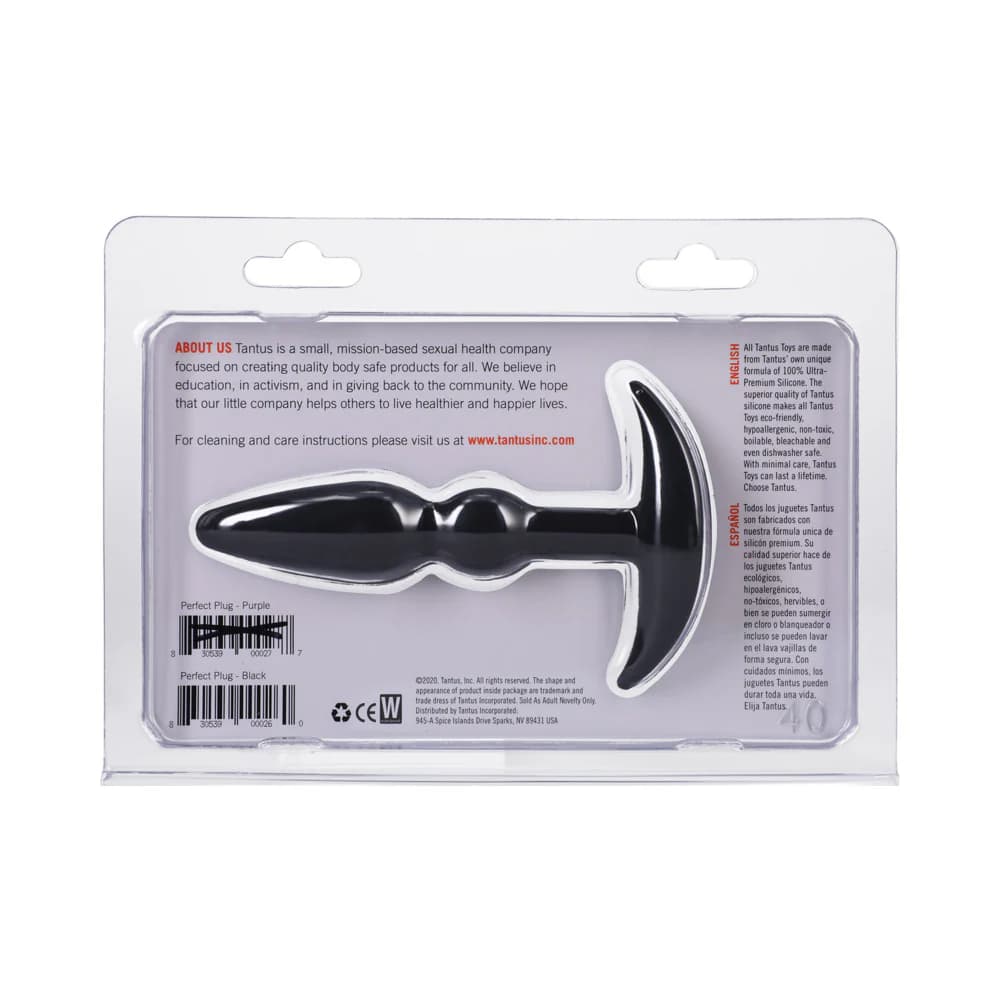 Tantus Perfect Plug Anal Plug Onyx thumbnail