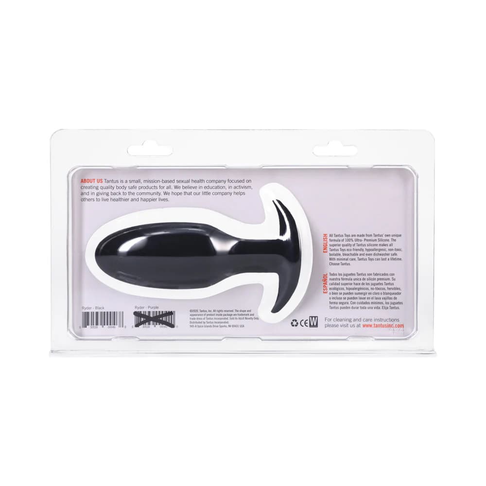 Tantus Ryder Anal Plug Onyx thumbnail