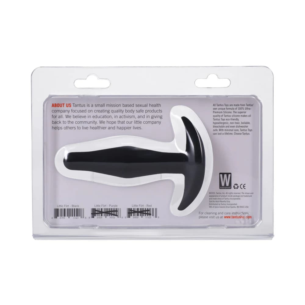 Tantus Little Flirt Anal Plug Onyx thumbnail