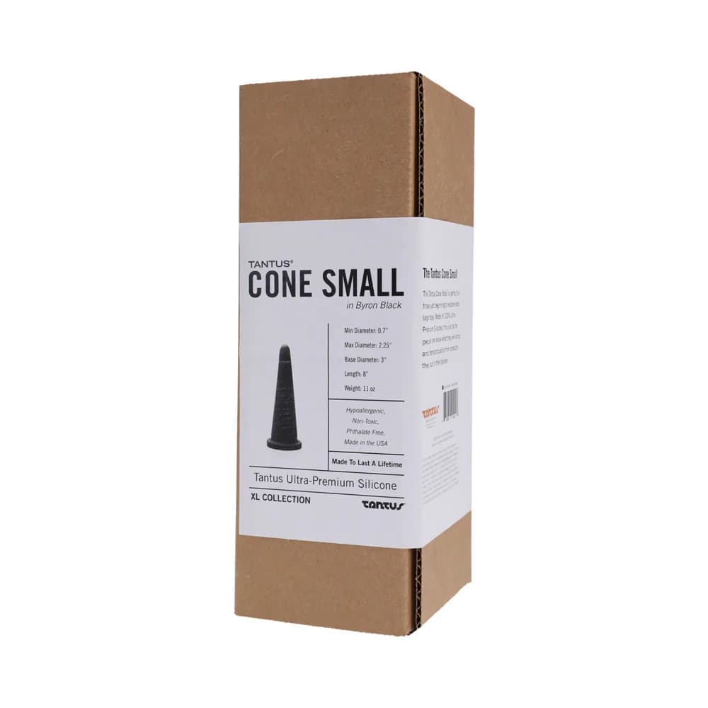 Tantus Cone Small Dildo Onyx (Box) thumbnail