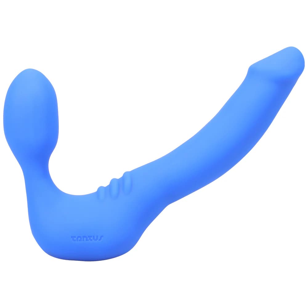 Tantus Strapless Slim Vibrating Strap-On Dildo Azure thumbnail