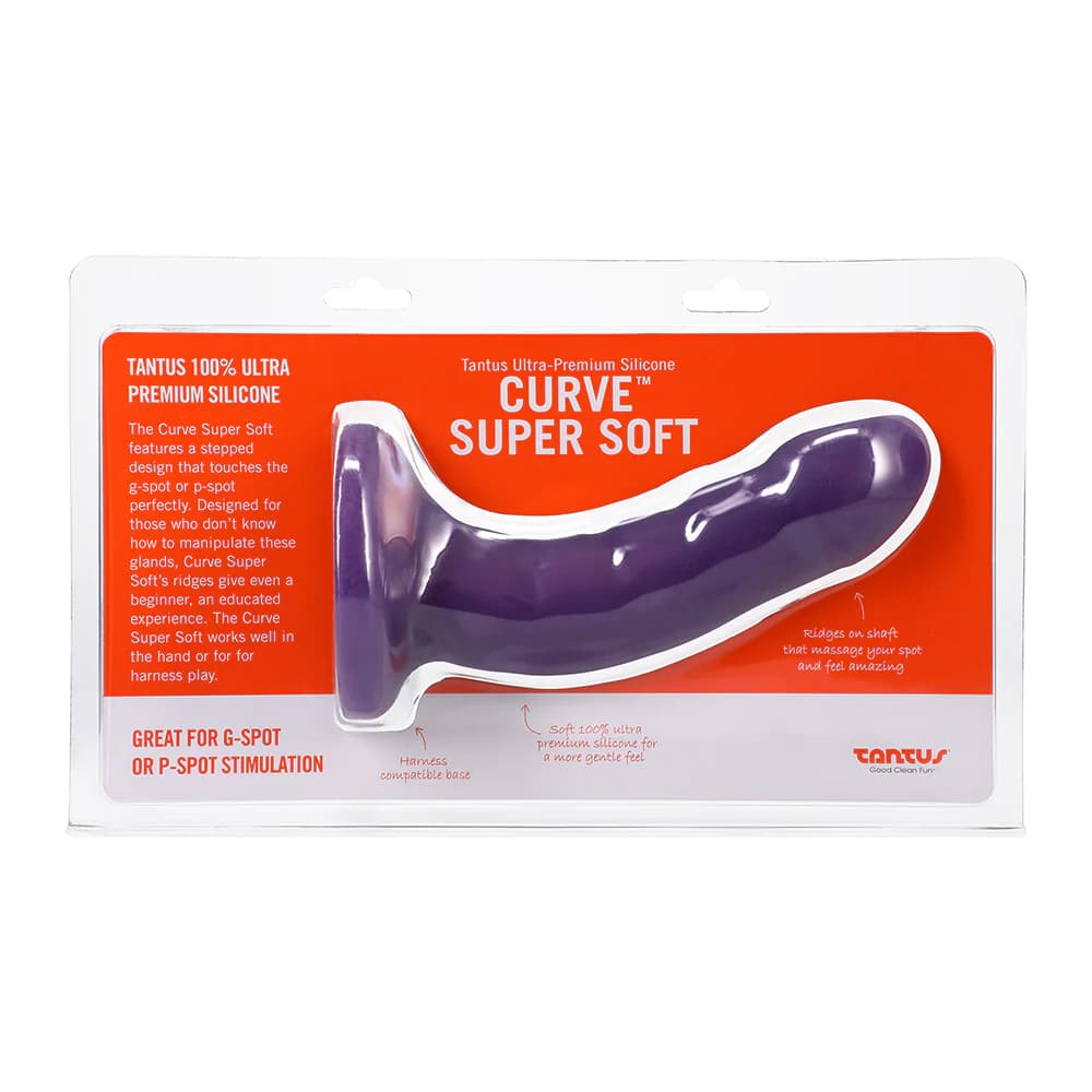 Tantus Curve Super Soft G-Spot Dildo Amethyst