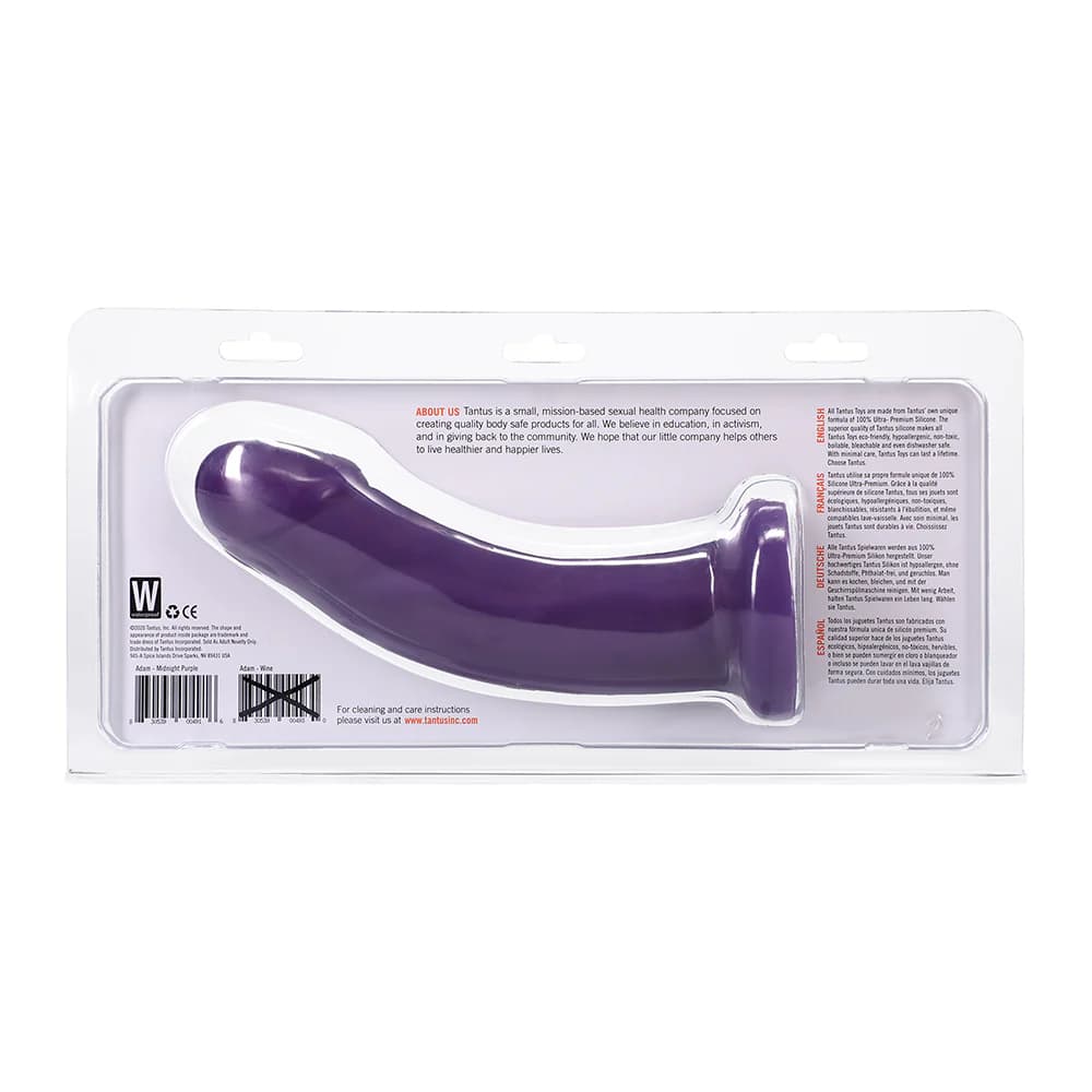 Tantus Adam Super Soft Semi-Realistic Dildo Amethyst thumbnail 6