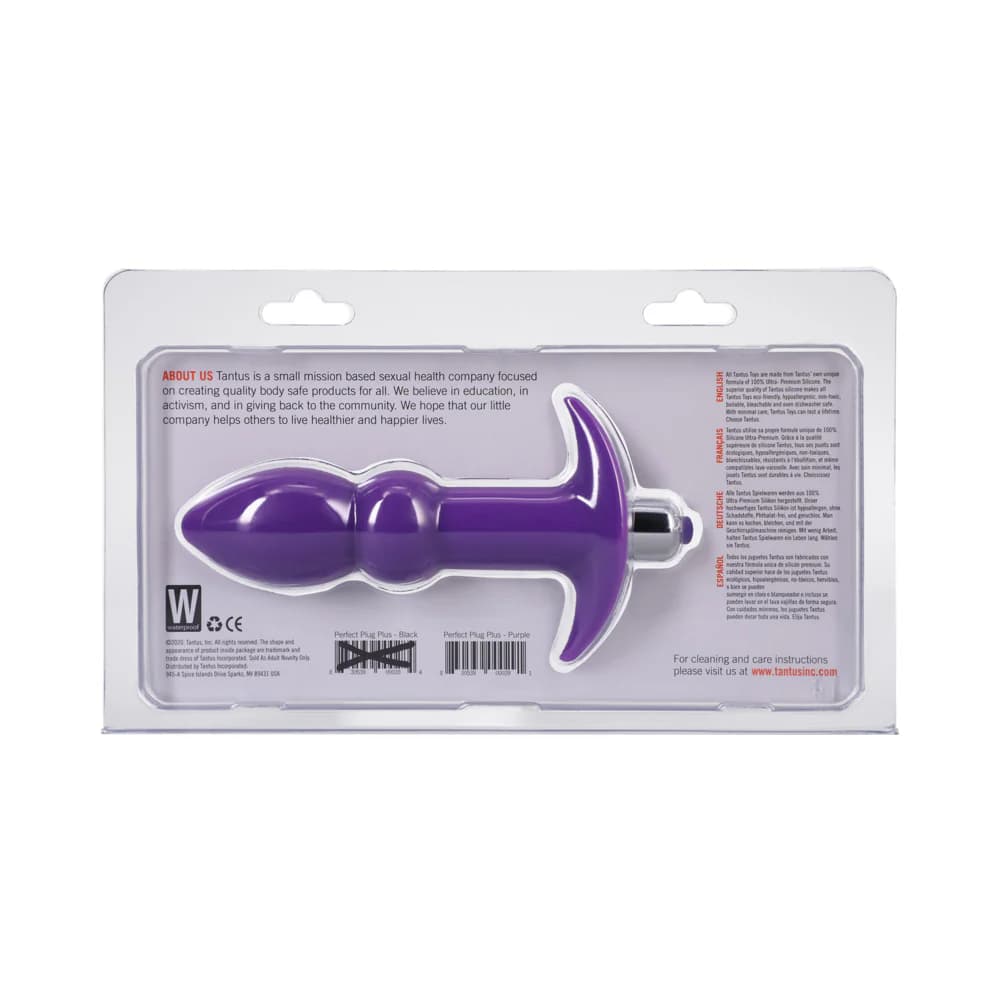 Tantus Perfect Plug Plus Vibrating Anal Plug Lilac thumbnail