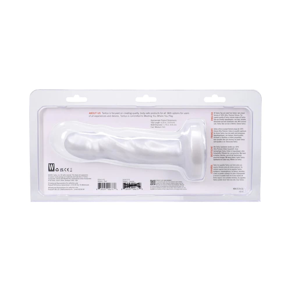 Tantus Goddess Vibrating 6.25 in. Dildo Pearl thumbnail 7