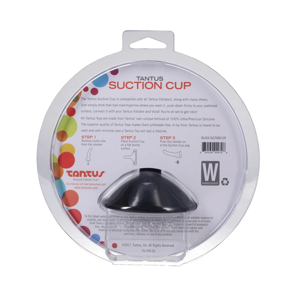 Tantus Suction Cup Attachment Onyx thumbnail 3