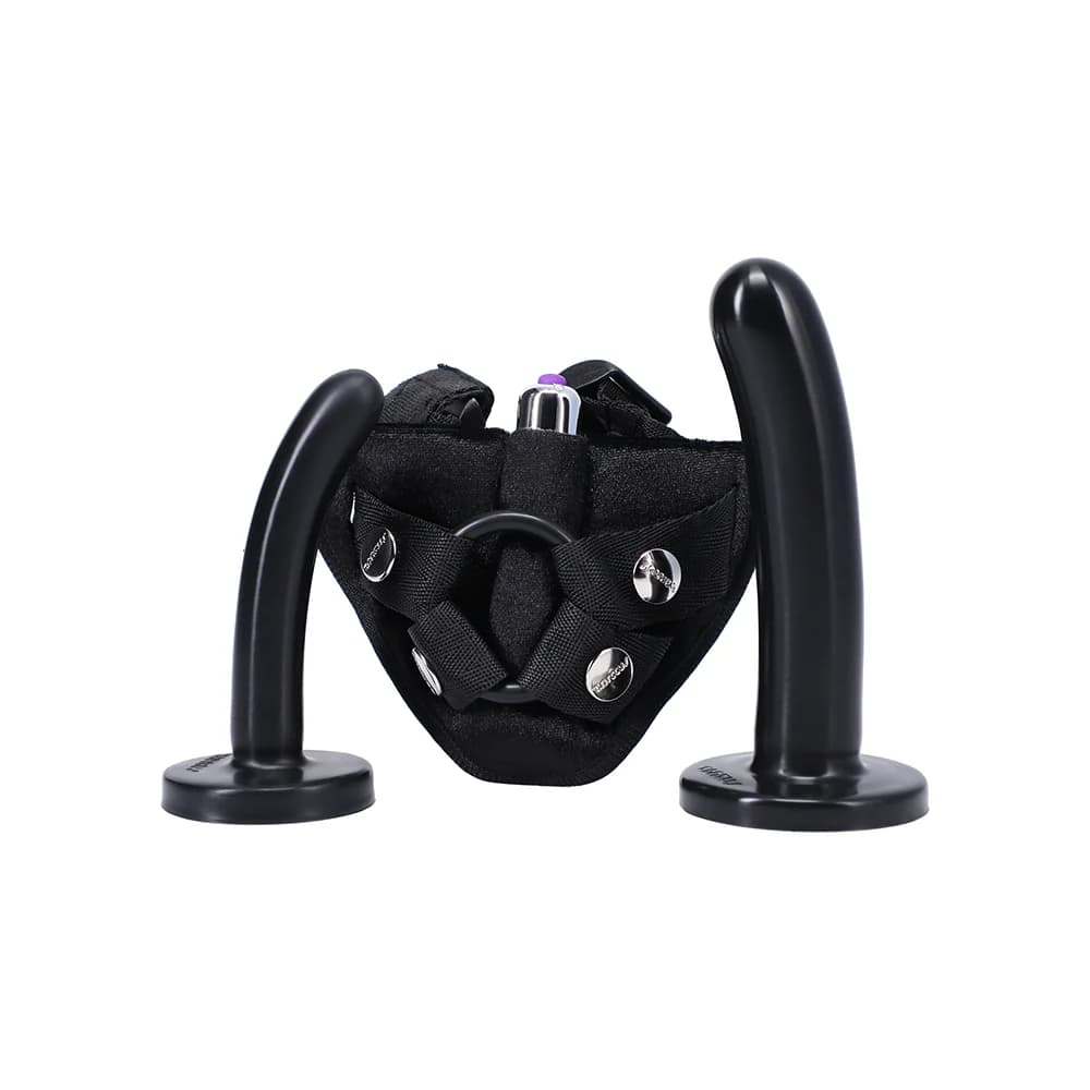 Tantus Bend Over Beginner Strap-On Harness Kit Onyx thumbnail