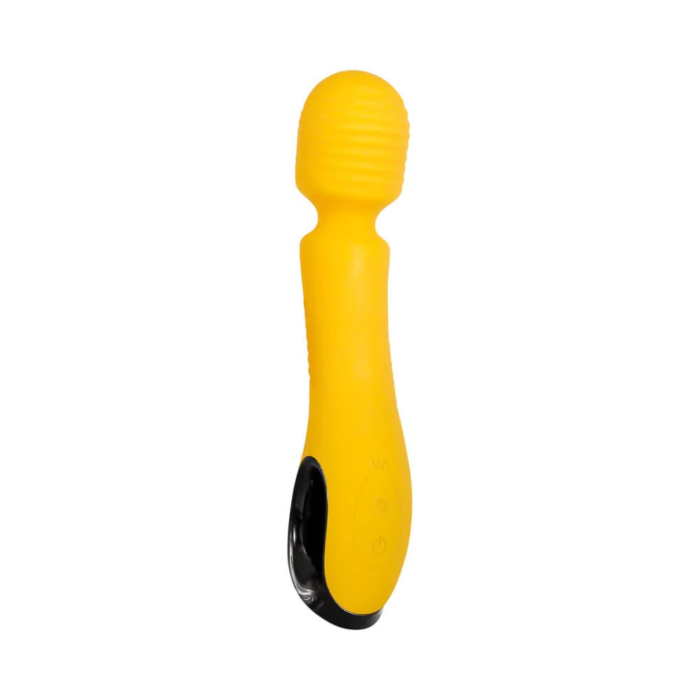 Evolved Buttercup Rechargeable Silicone Wand Vibrator Yellow thumbnail