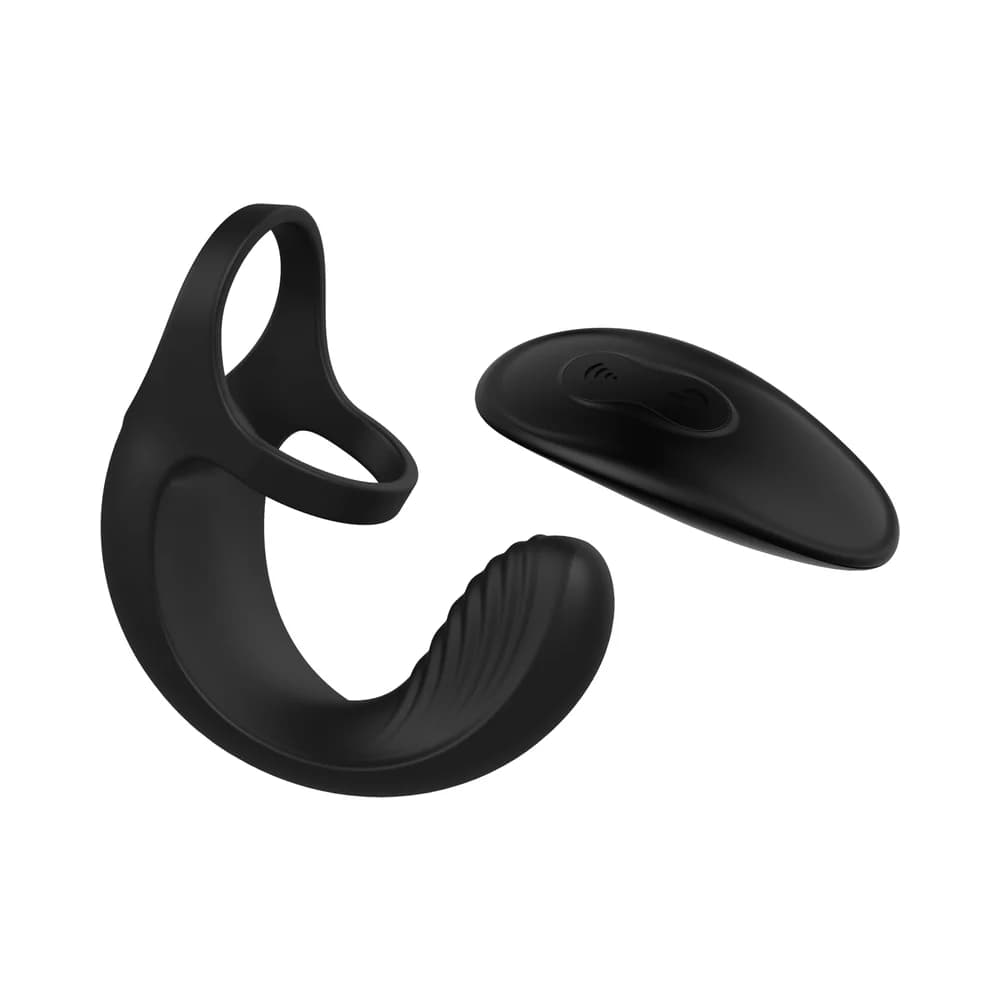 Zero Tolerance Vibrating Ball Cradle Rechargeable Remote-Controlled Silicone Cockring Black thumbnail 3