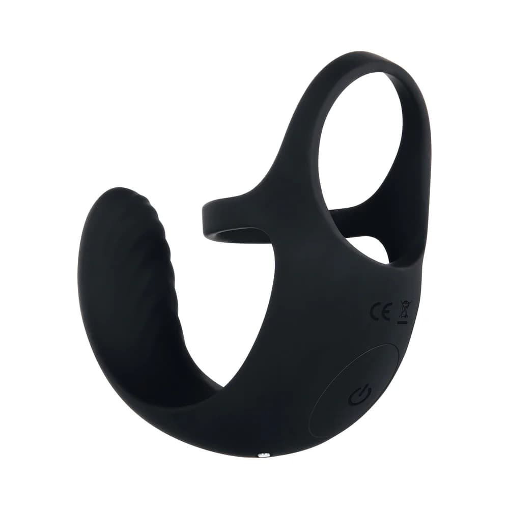 Zero Tolerance Vibrating Ball Cradle Rechargeable Remote-Controlled Silicone Cockring Black thumbnail 4