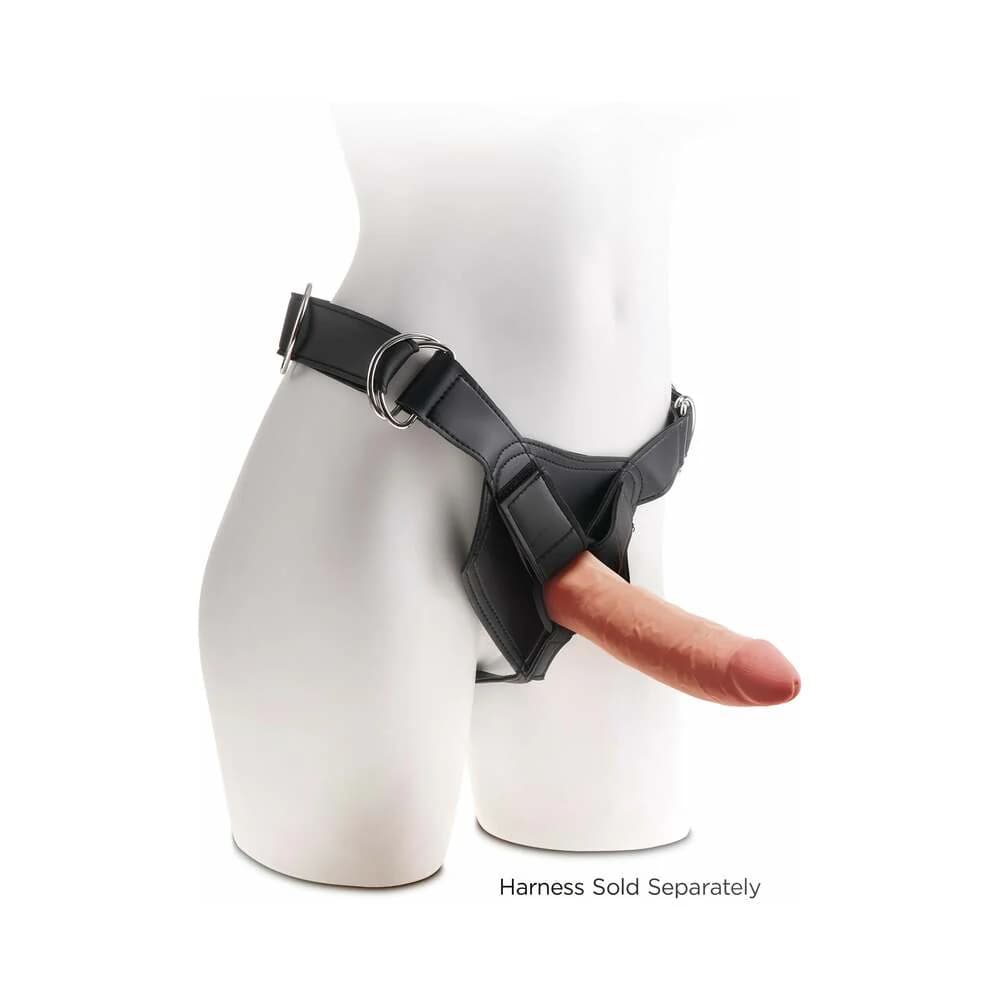 King Cock Plus 7 in. Triple Density Cock Realistic Dildo With Suction Cup Tan thumbnail