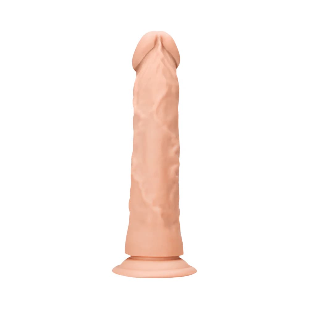 RealRock Realistic 9 in. Dildo With Suction Cup Beige thumbnail