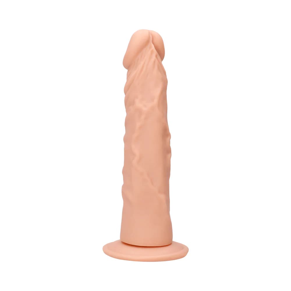 RealRock Realistic 9 in. Dildo With Suction Cup Beige thumbnail