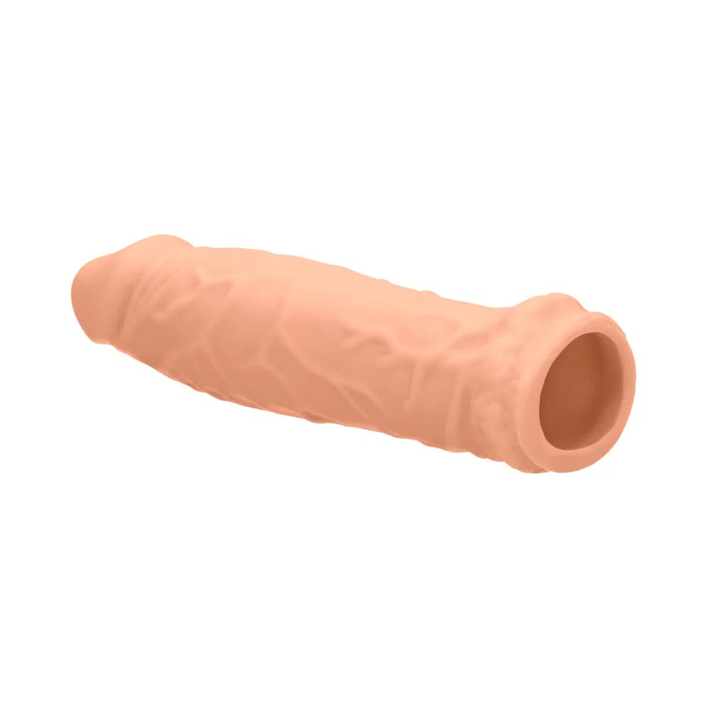 RealRock Realistic 6 in. Penis Sleeve Extender Beige thumbnail 5