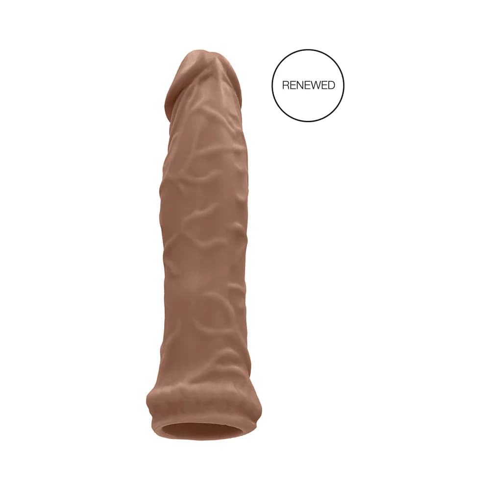 RealRock Realistic 6 in. Penis Sleeve Extender Tan thumbnail