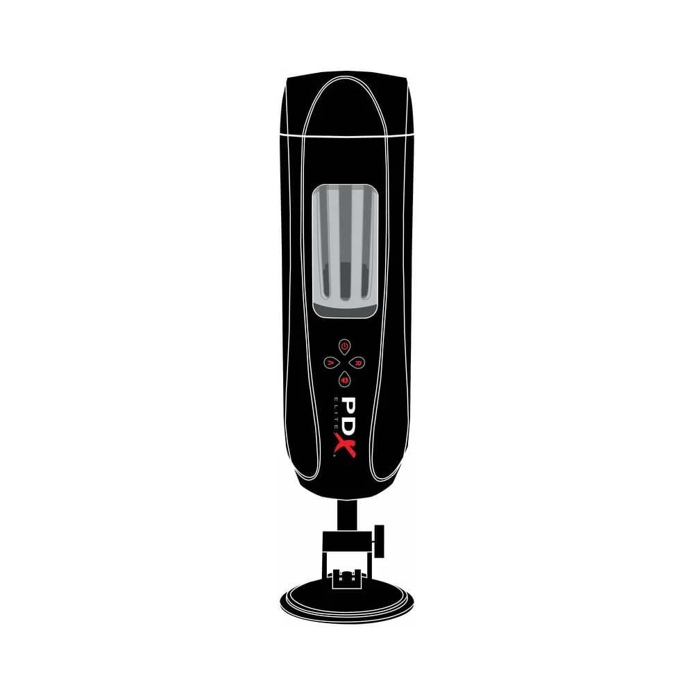 PDX Elite Ultimate Milker 2 Rechargeable Gyrating Suction Stroker With Hands-Free Suction Cup thumbnail