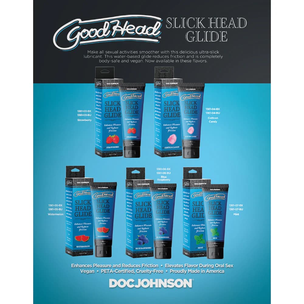 GoodHead Slick Head Glide Strawberry 4 oz. thumbnail