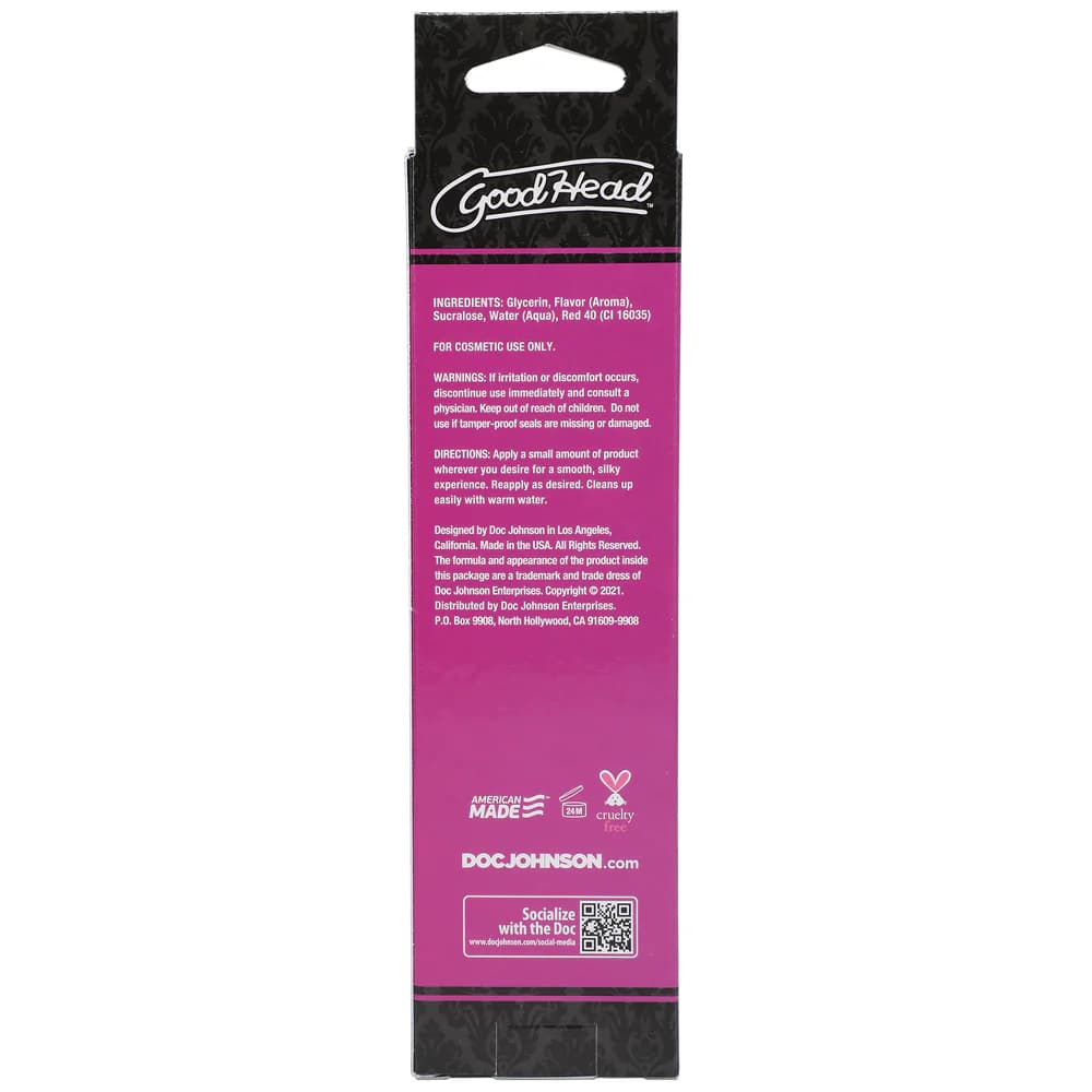 GoodHead Warming Head Oral Delight Gel Strawberry 4 oz. thumbnail